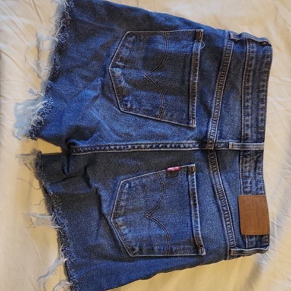 Levi's Blue Jean Shorts for Women - Picture 2 of 3